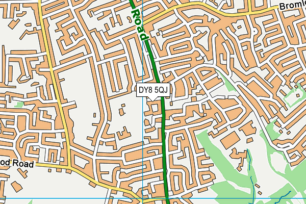 DY8 5QJ map - OS VectorMap District (Ordnance Survey)