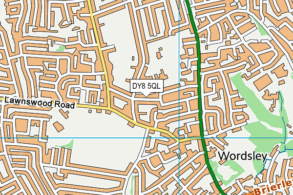 DY8 5QL map - OS VectorMap District (Ordnance Survey)