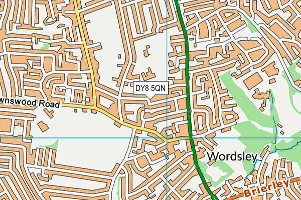 DY8 5QN map - OS VectorMap District (Ordnance Survey)
