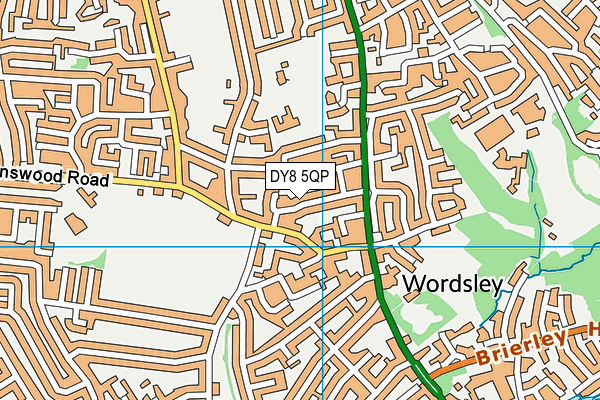 DY8 5QP map - OS VectorMap District (Ordnance Survey)