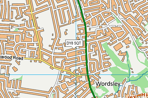 DY8 5QT map - OS VectorMap District (Ordnance Survey)