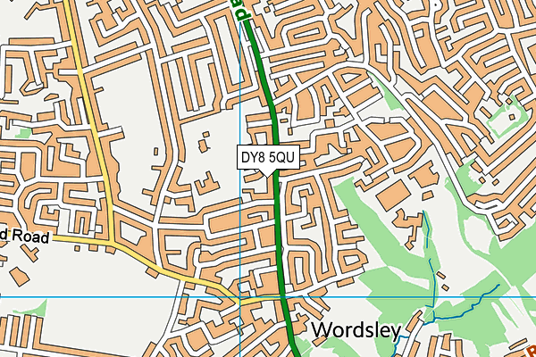 DY8 5QU map - OS VectorMap District (Ordnance Survey)