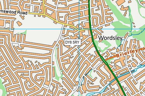 DY8 5RY map - OS VectorMap District (Ordnance Survey)