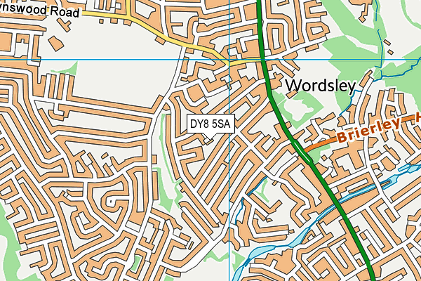 DY8 5SA map - OS VectorMap District (Ordnance Survey)