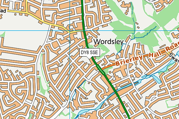 DY8 5SE map - OS VectorMap District (Ordnance Survey)