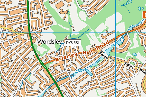 DY8 5SL map - OS VectorMap District (Ordnance Survey)