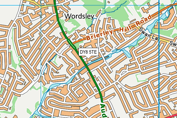 DY8 5TE map - OS VectorMap District (Ordnance Survey)