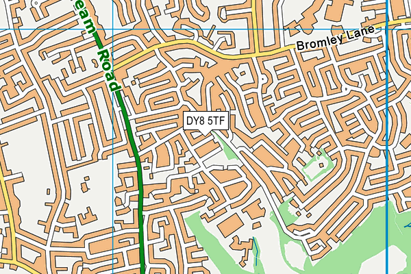 DY8 5TF map - OS VectorMap District (Ordnance Survey)