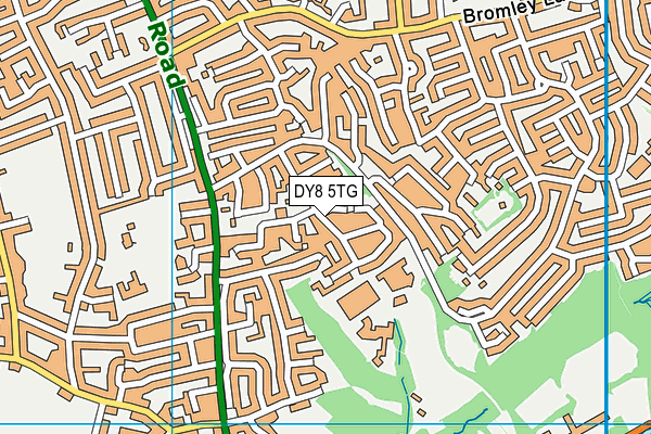 DY8 5TG map - OS VectorMap District (Ordnance Survey)