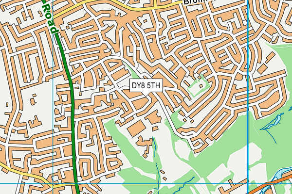 DY8 5TH map - OS VectorMap District (Ordnance Survey)