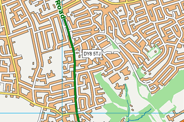 DY8 5TJ map - OS VectorMap District (Ordnance Survey)