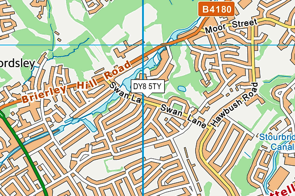 DY8 5TY map - OS VectorMap District (Ordnance Survey)