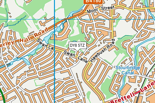 DY8 5TZ map - OS VectorMap District (Ordnance Survey)