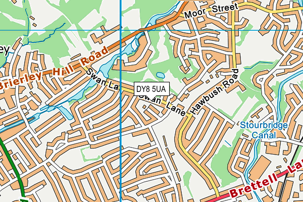 DY8 5UA map - OS VectorMap District (Ordnance Survey)
