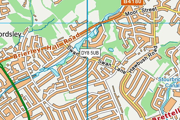 DY8 5UB map - OS VectorMap District (Ordnance Survey)