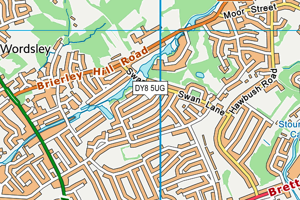 DY8 5UG map - OS VectorMap District (Ordnance Survey)
