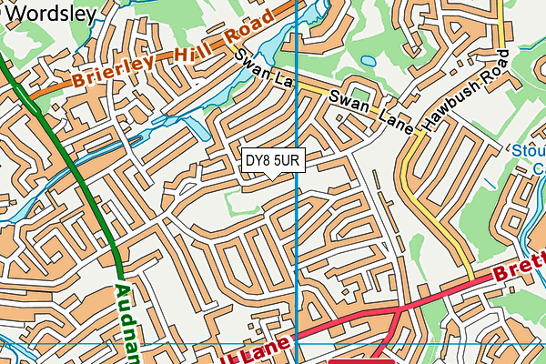 DY8 5UR map - OS VectorMap District (Ordnance Survey)