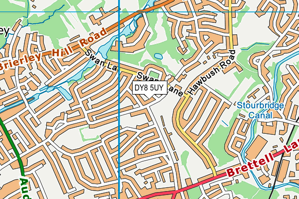 Harrison Road Open Space map (DY8 5UY) - OS VectorMap District (Ordnance Survey)