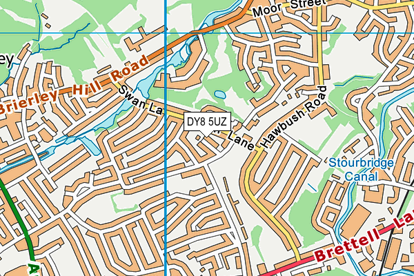 DY8 5UZ map - OS VectorMap District (Ordnance Survey)