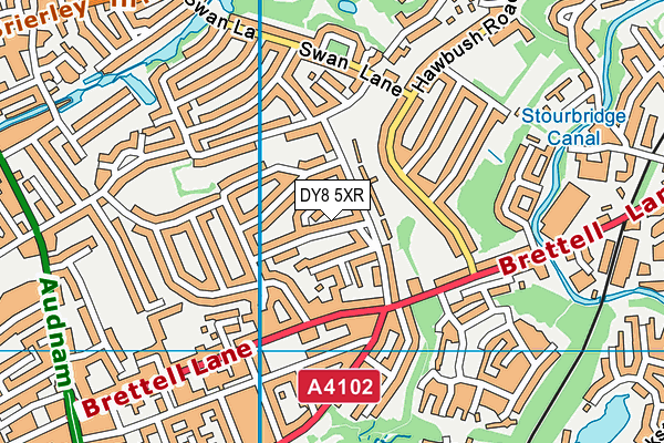 DY8 5XR map - OS VectorMap District (Ordnance Survey)