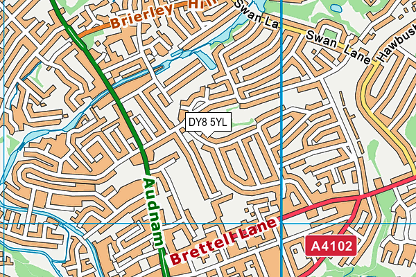 DY8 5YL map - OS VectorMap District (Ordnance Survey)