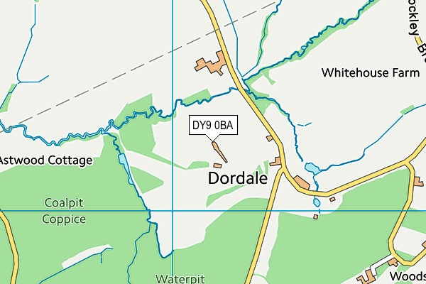 DY9 0BA map - OS VectorMap District (Ordnance Survey)