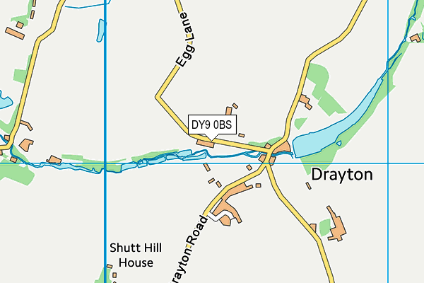 DY9 0BS map - OS VectorMap District (Ordnance Survey)
