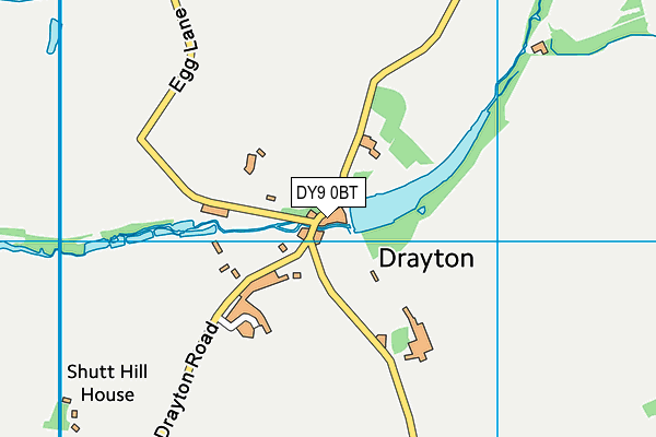 DY9 0BT map - OS VectorMap District (Ordnance Survey)