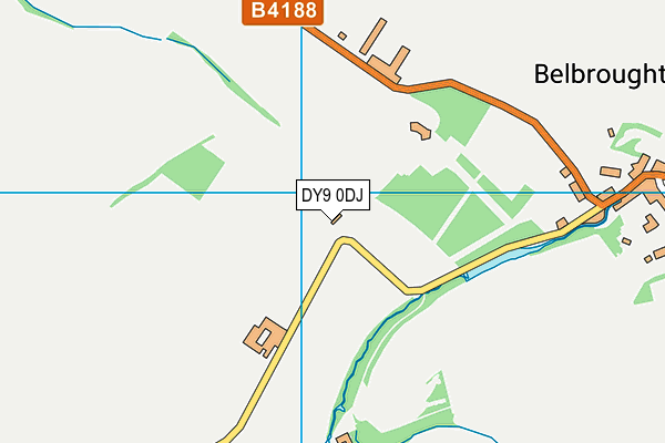 DY9 0DJ map - OS VectorMap District (Ordnance Survey)