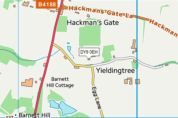 DY9 0EH map - OS VectorMap District (Ordnance Survey)