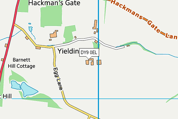 DY9 0EL map - OS VectorMap District (Ordnance Survey)