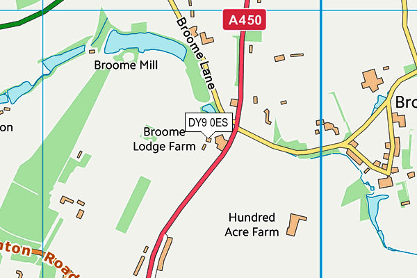 DY9 0ES map - OS VectorMap District (Ordnance Survey)