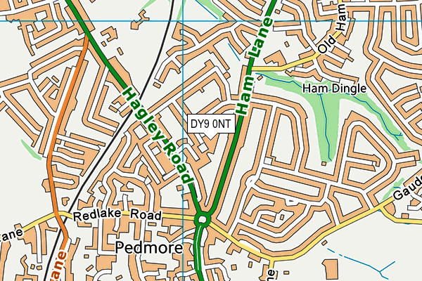 DY9 0NT map - OS VectorMap District (Ordnance Survey)