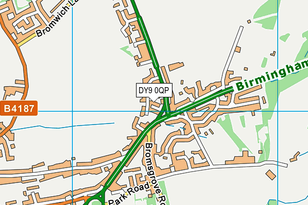 DY9 0QP map - OS VectorMap District (Ordnance Survey)