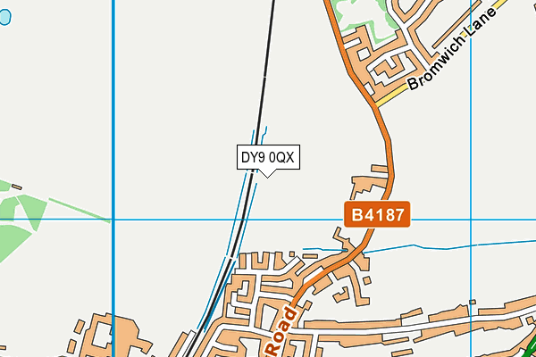DY9 0QX map - OS VectorMap District (Ordnance Survey)