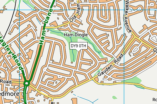 DY9 0TH map - OS VectorMap District (Ordnance Survey)