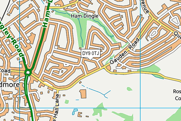 DY9 0TJ map - OS VectorMap District (Ordnance Survey)