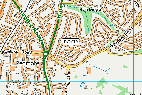 DY9 0TR map - OS VectorMap District (Ordnance Survey)