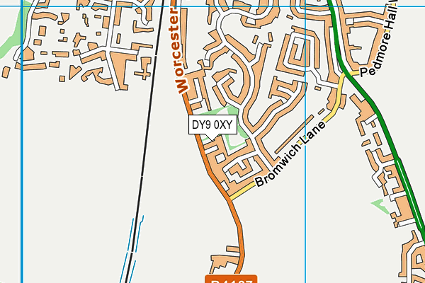 DY9 0XY map - OS VectorMap District (Ordnance Survey)