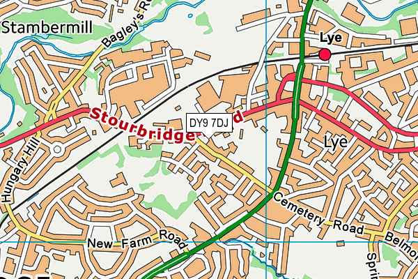 DY9 7DJ map - OS VectorMap District (Ordnance Survey)