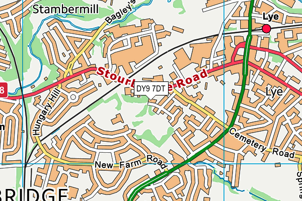 DY9 7DT map - OS VectorMap District (Ordnance Survey)