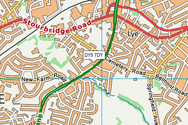 DY9 7DY map - OS VectorMap District (Ordnance Survey)