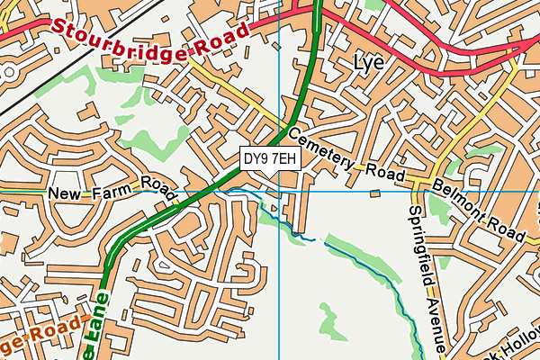 DY9 7EH map - OS VectorMap District (Ordnance Survey)