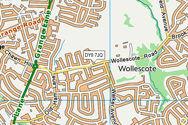 DY9 7JQ map - OS VectorMap District (Ordnance Survey)