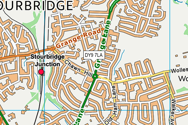 DY9 7LA map - OS VectorMap District (Ordnance Survey)