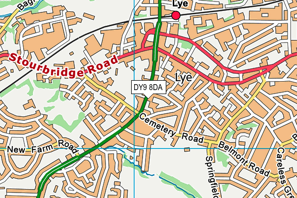 DY9 8DA map - OS VectorMap District (Ordnance Survey)