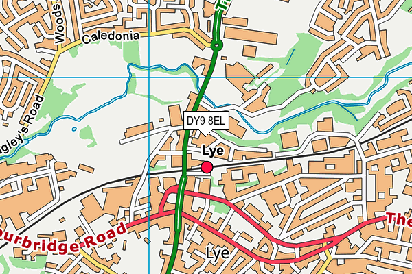 DY9 8EL map - OS VectorMap District (Ordnance Survey)