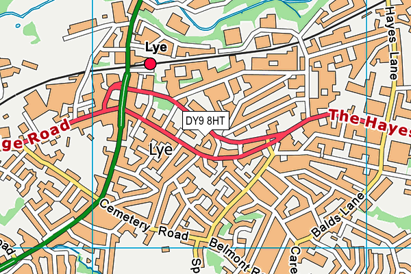 DY9 8HT map - OS VectorMap District (Ordnance Survey)