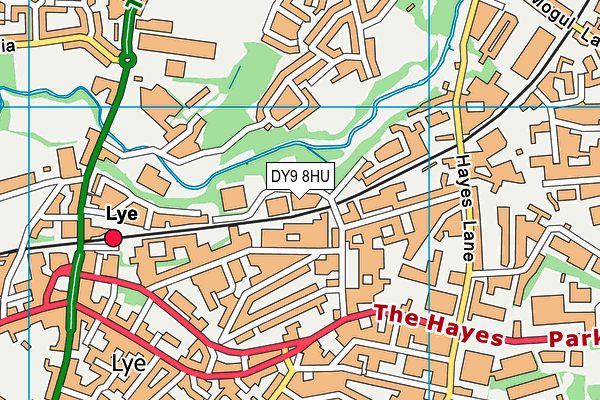 DY9 8HU map - OS VectorMap District (Ordnance Survey)