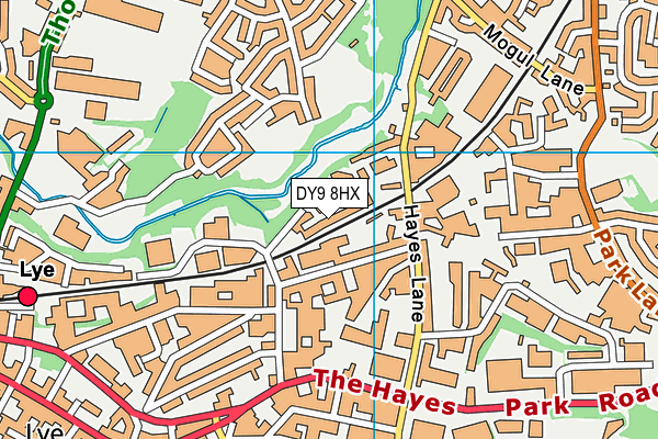 DY9 8HX map - OS VectorMap District (Ordnance Survey)